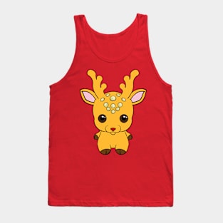 Golden Reindeer Tank Top